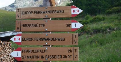 Auf dem Europäischen Fernwanderweg „E5“ zur Hinteregger Alm